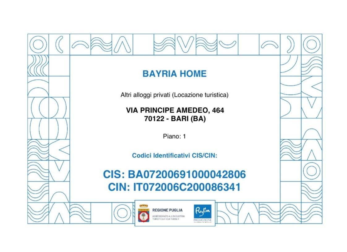 Bayria Home Bari Esterno foto